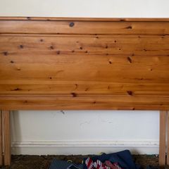 Solid Pine Headboard & Matching 4-Drawer Locker
