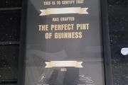 guinness home bar cert perfect pint pulled