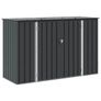 Garden Storage Box Black 214 x 82 x 132 cm Steel Image 3