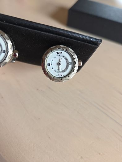 Jan Leslie steel watch cufflinks. huge price drop.  Reduced to sell
