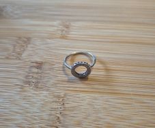 sterling silver Pandora circular Ring.