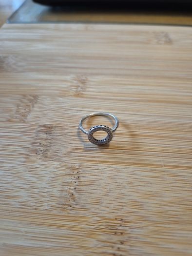 sterling silver Pandora circular Ring.