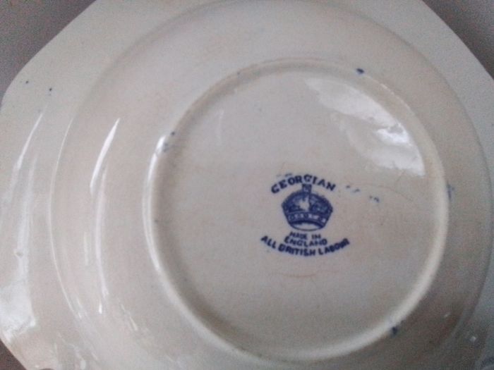 Antique Hexagonal Blue/White Bowl