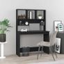 Desk with Shelves Black 102x45x148 cm Image 2