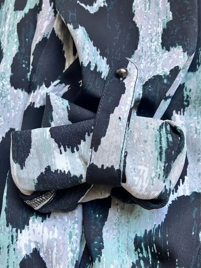 Size 12 Black/Grey&Green Shirt by Comma