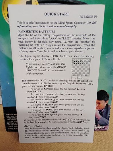 Millennium Chess  / 8 In 1 / Pocket Electronic Game