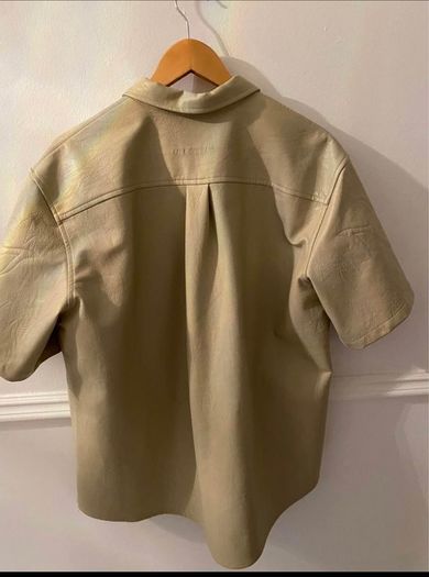 Designer leather look shirt
