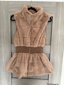 Faux fur gilet - size XL
