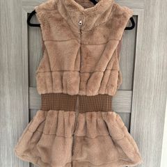 Faux fur gilet - size XL