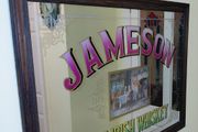 Original 1970s Large Jameson Irish Whiskey Mirror