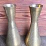 Vintage Pair Indian Brass Vases Image 4