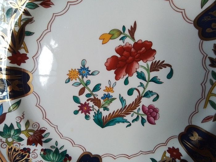 Mason's Blue & Gold Historic Limited Edition Plate