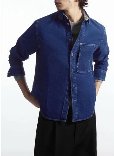 COS Men's Blue Denim Shirt