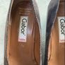 Gabor brown leather ladies shoes Image 3