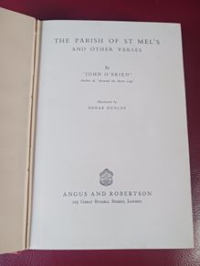 The Parish of St.Mel's & other Verse/ John O' Brien 1954