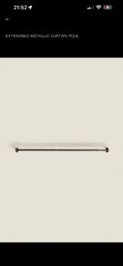 Zara Home extendable curtain pole / black brown colour