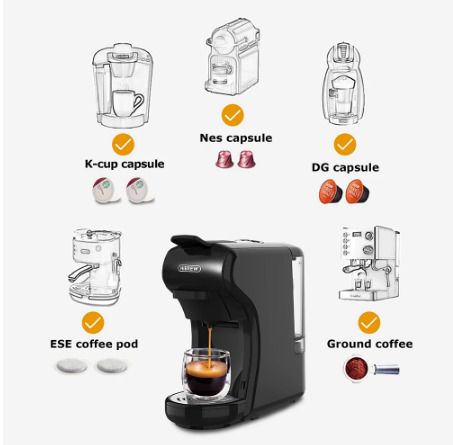 Coffee Machine 19 Bar 4in1 Multiple Capsule Espresso Cafetera