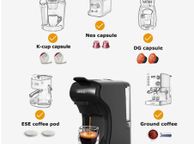 main image for ad Coffee Machine 19 Bar 4in1 Multiple Capsule Espresso Cafetera