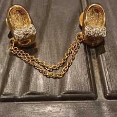 Baby boot brooch