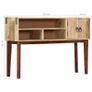 Console Table 115x30x76 cm Solid Rough Mango Wood Image 8