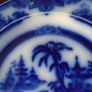 Antique Petrus Regout Blue Flow Ware Kong Pattern Plate Image 7
