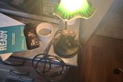 Vintage Working Table Lamp Sculpture of a Boy and Girl with Puppy, Postage available or Collection,