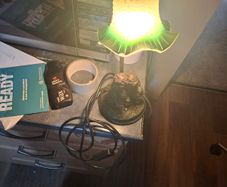Vintage Working Table Lamp Sculpture of a Boy and Girl with Puppy, Postage available or Collection,