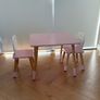Children's wooden table & chairs Image 5