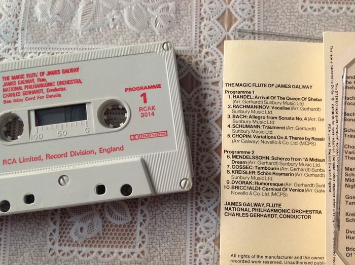 The Magic Flute of James Galway.  Cassette.