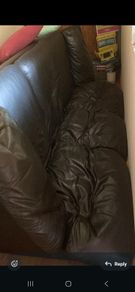leather Three seater Couch