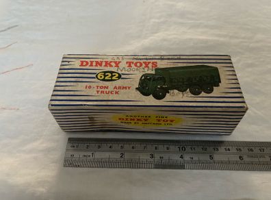 Dinky 622. 10-ton army truck. In box. Both excellent condition.