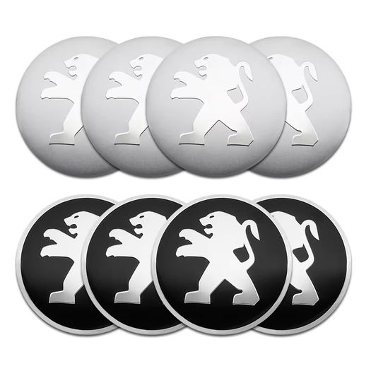 56mm Car Wheel Center Cover Hubcap Emblem Decal Sticker Accessories For Peugeot 3008 5008 206 508 406 GT RCZ 2019 MK1 MK2 MPVv-44742-ts6-h003/34465656