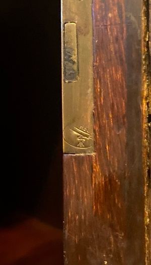 Antique Edwardian Mahogany and Rosewood Bow front  library cabinet