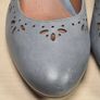 womens CLARKS DENNY DAZZLE grey shoes leather slip on heels court pumps Size UK 5.5 E wide fit EU 38.5 Image 5