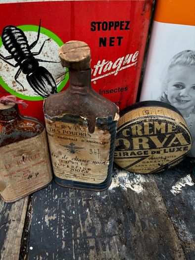 Vintage French Tins / Advertising Cans