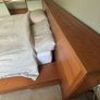 Bo Concept - 5ft walnut bed and under storage Image 2
