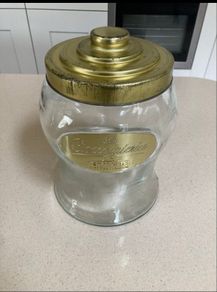 Perugina Chocolate Glass Jar Italian