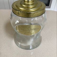 Perugina Chocolate Glass Jar Italian