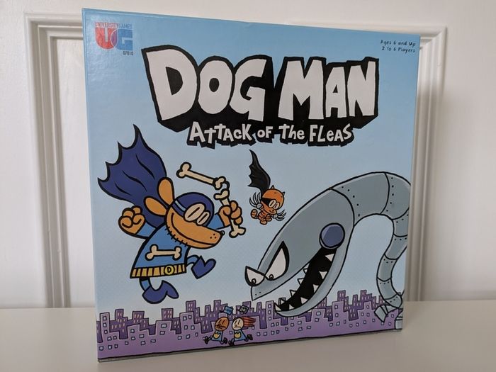 Dog Man Attack of the Fleas boardgame