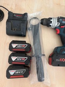 Bosch Professional GSB 18V-150 C BITURBO Set, 4 batteries