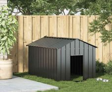 Dog House with Roof 113x153x101 cm Galvanised Steel