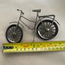 Vintage Miniature Gold Brass Metal Bicycle Figurine, Ornament, Doll House Image 3