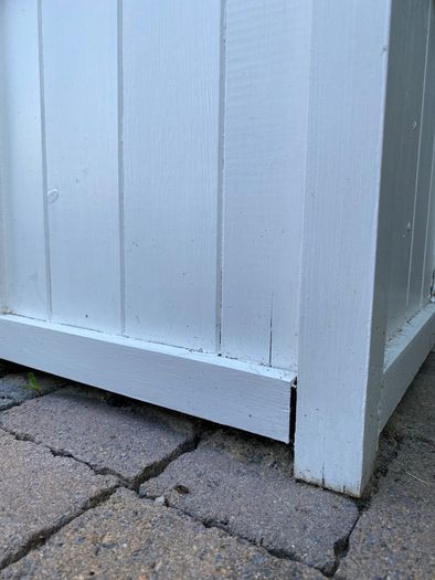 White Wooden Planter