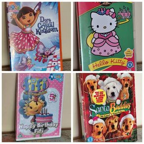 DVD Bundle Dora Fifi Hello Kitty Santa Paws
