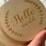 Wooden baby milestones card Image 3
