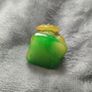 two inch high green Buddha Image 3