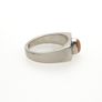 925 Vintage Sterling Silver & Pink Coral Ring Image 6