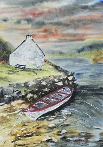 screebe   Connemara watercolour