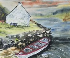 screebe   Connemara watercolour