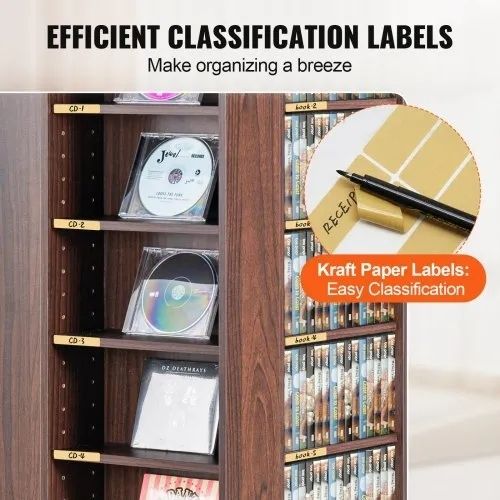 Media Storage Cabinet, Rotating Media Tower, Holds up to 1040 CDs, Protects & Organizes Music, Movie, Video Games or Memorabilia